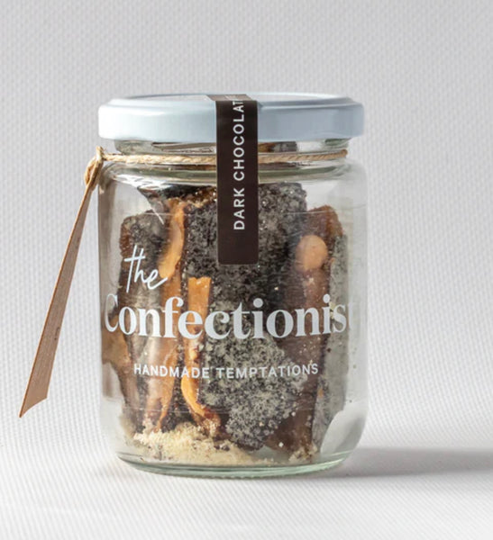 The Confectionist - Dark Chocolate & Almond Toffee Jar 200g