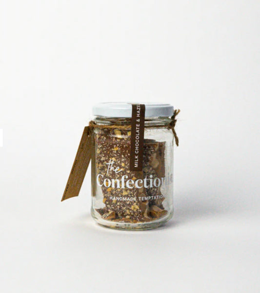 The Confectionist - Milk Chocolate & Hazelnut Toffee Jar 200g