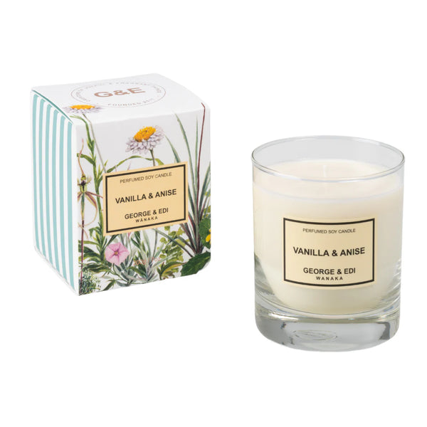 George & Edi Soy Candle - Vanilla + Anise