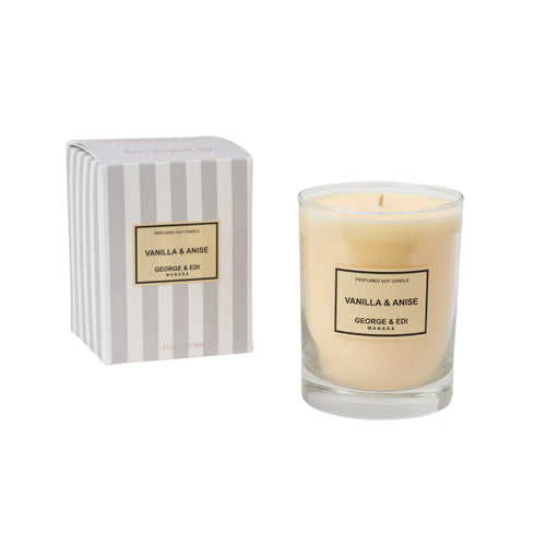 Load image 1 in gallery view. George & Edi Soy Candle - Vanilla + Anise